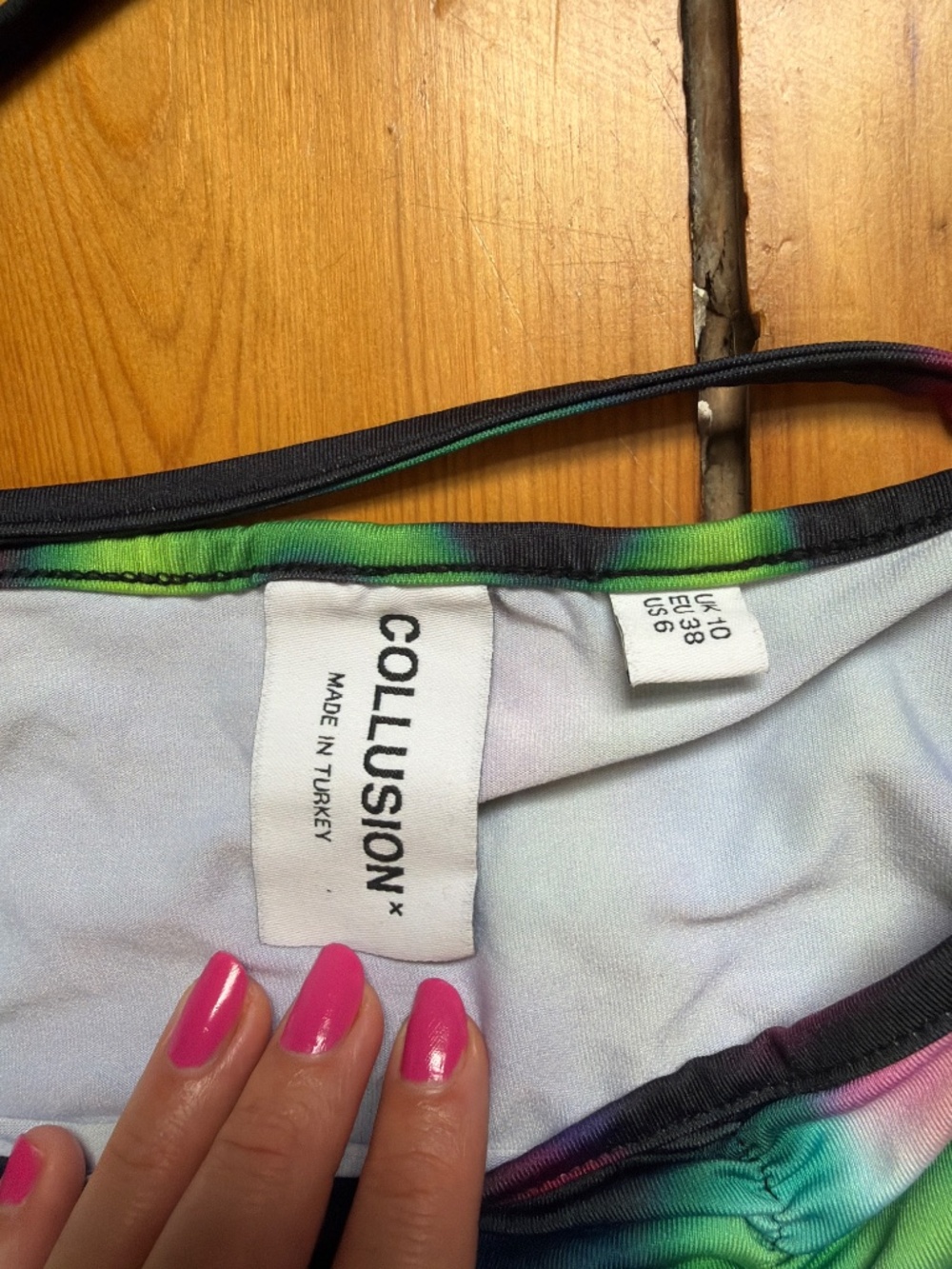Collusion Ruched Rave Mini Dress | US 6 - Picture 4 of 4